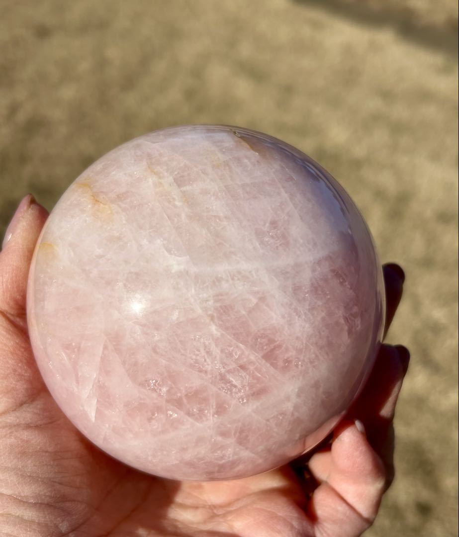 超大玉1kg❣️⭐️ローズクオーツ❤︎スフィア　ラブ　 愛情　⭐️