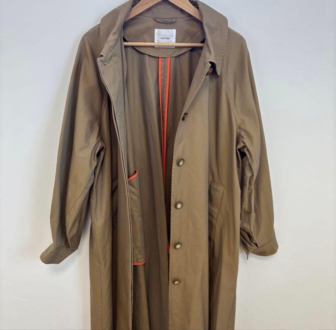 manonfripes マノンフリップ バルマカーンコート トレンチ 日本製