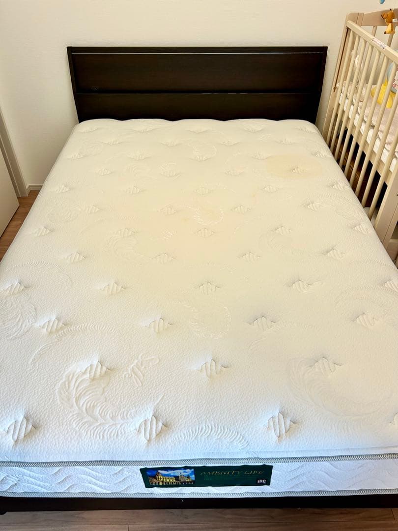 フランスベッド ベッドフレーム(ダブル)、マットレスセット