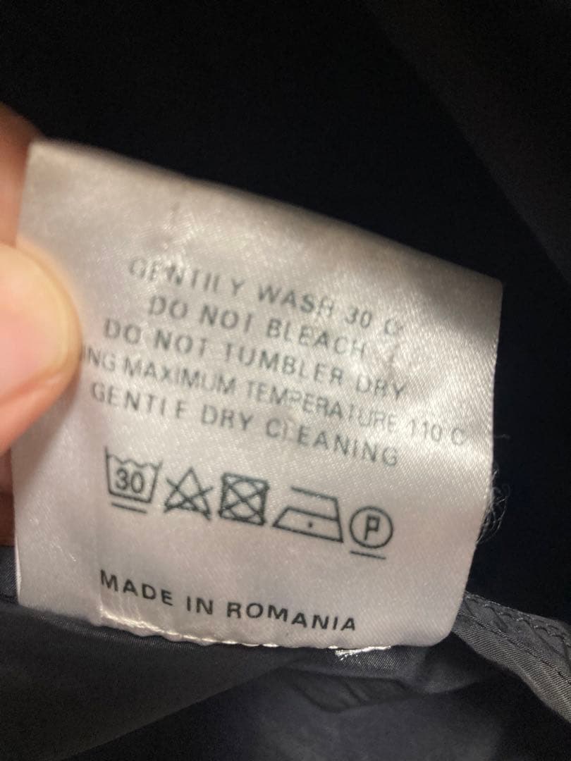 MACKINTOSH ブラックフード付きレインコート　サイズ40