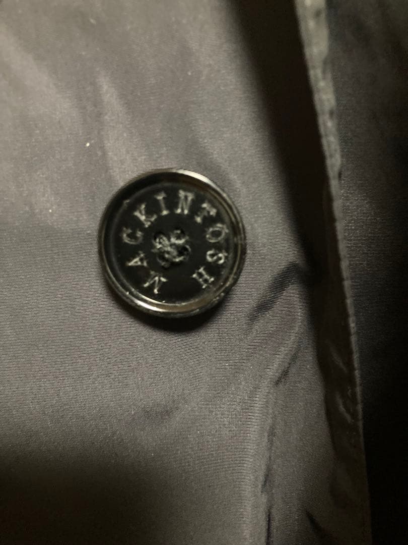 MACKINTOSH ブラックフード付きレインコート　サイズ40