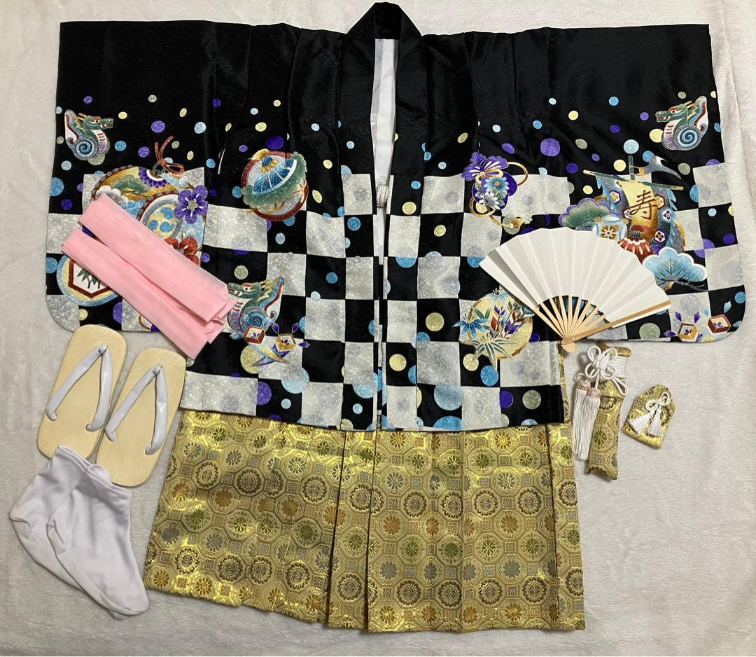 七五三　着物 子供用 祝着　5歳　男の子