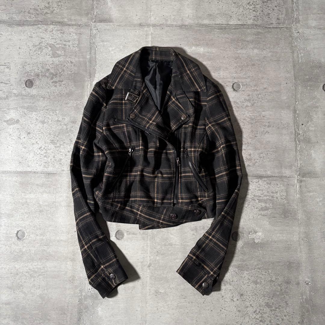 ジャケット・アウター 2000's short length riders jacket y2k