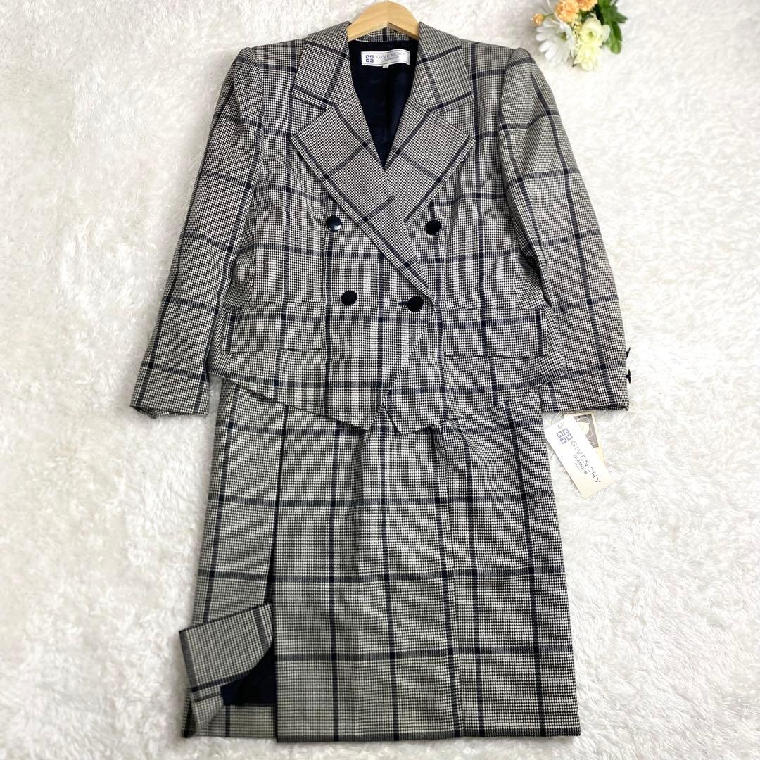 タグ付き　定価12万　ジバンシー　ジャケット　スカート　セットアップ　千鳥柄