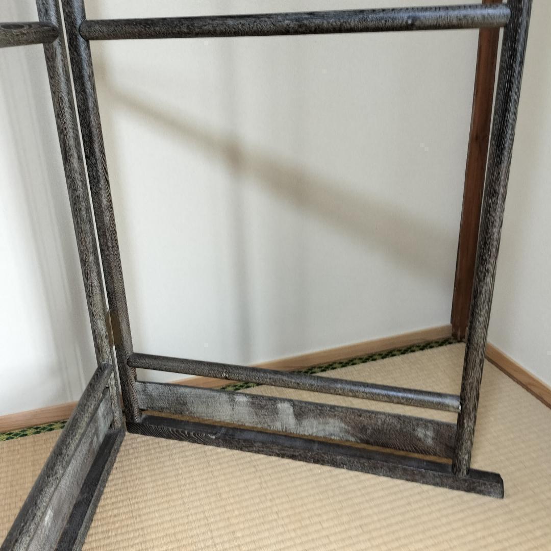 訳あり5　希少　衣桁　衣紋掛け　骨董　木製　アンティーク　昭和レトロ　着物　日本