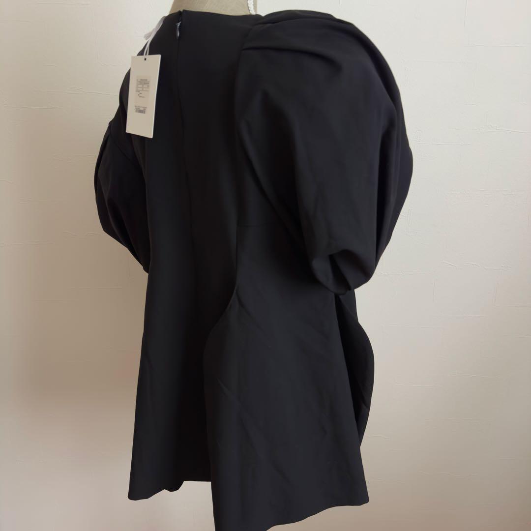 新品未使用　ENFOLD アシンメトリー　ボリュームスリーブ　38 黒