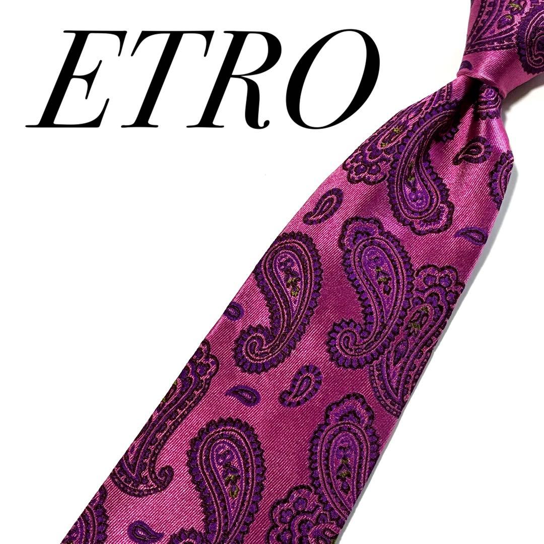 3694⭐️美品⭐️エトロ ネクタイ ペイズリー