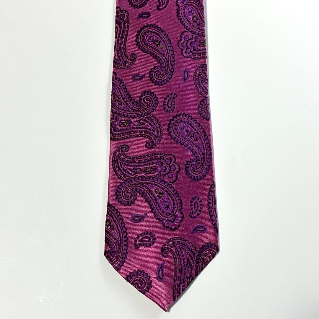 3694⭐️美品⭐️エトロ ネクタイ ペイズリー