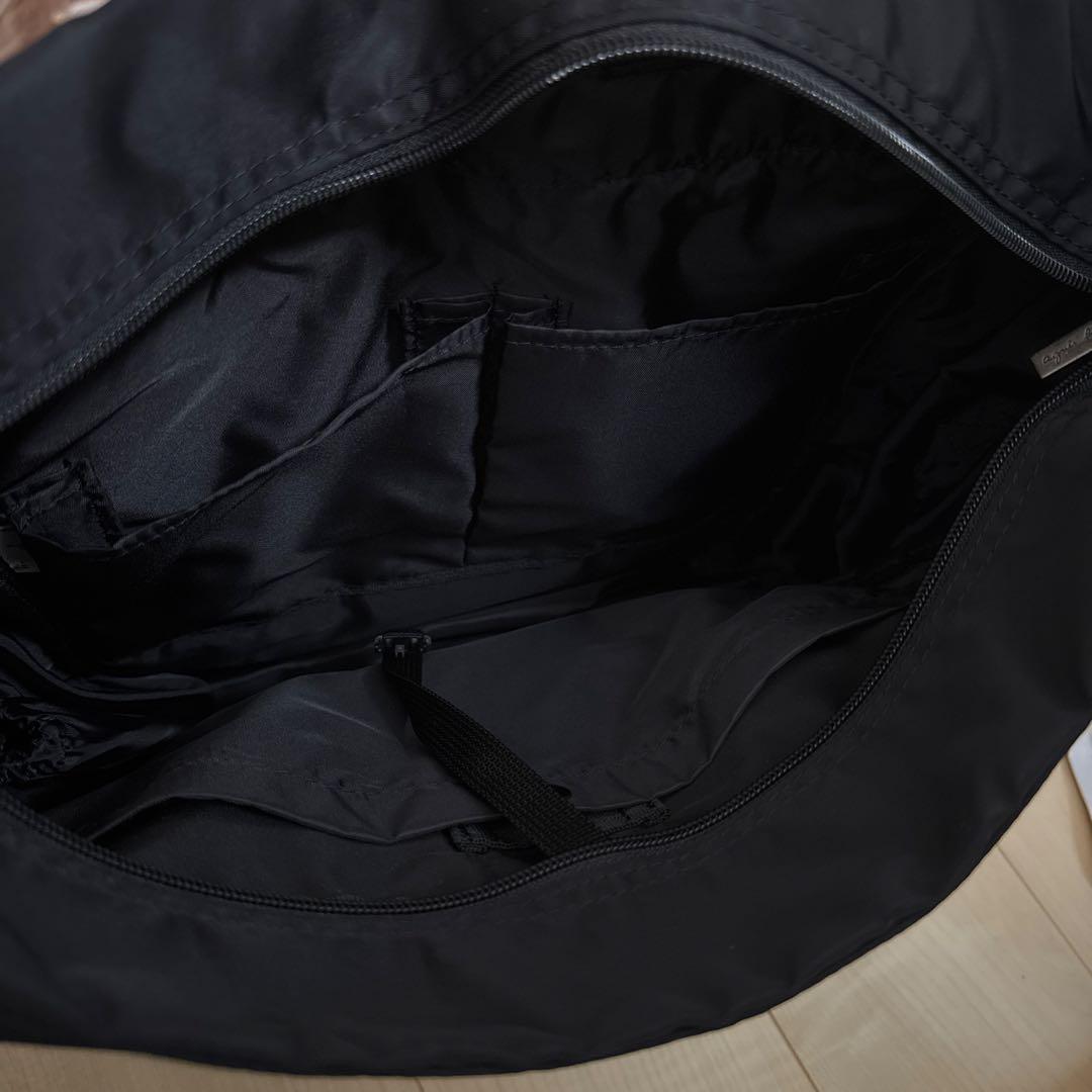 agnès b. マザーズバッグ　リュック　トートバッグ　美品　ブラック