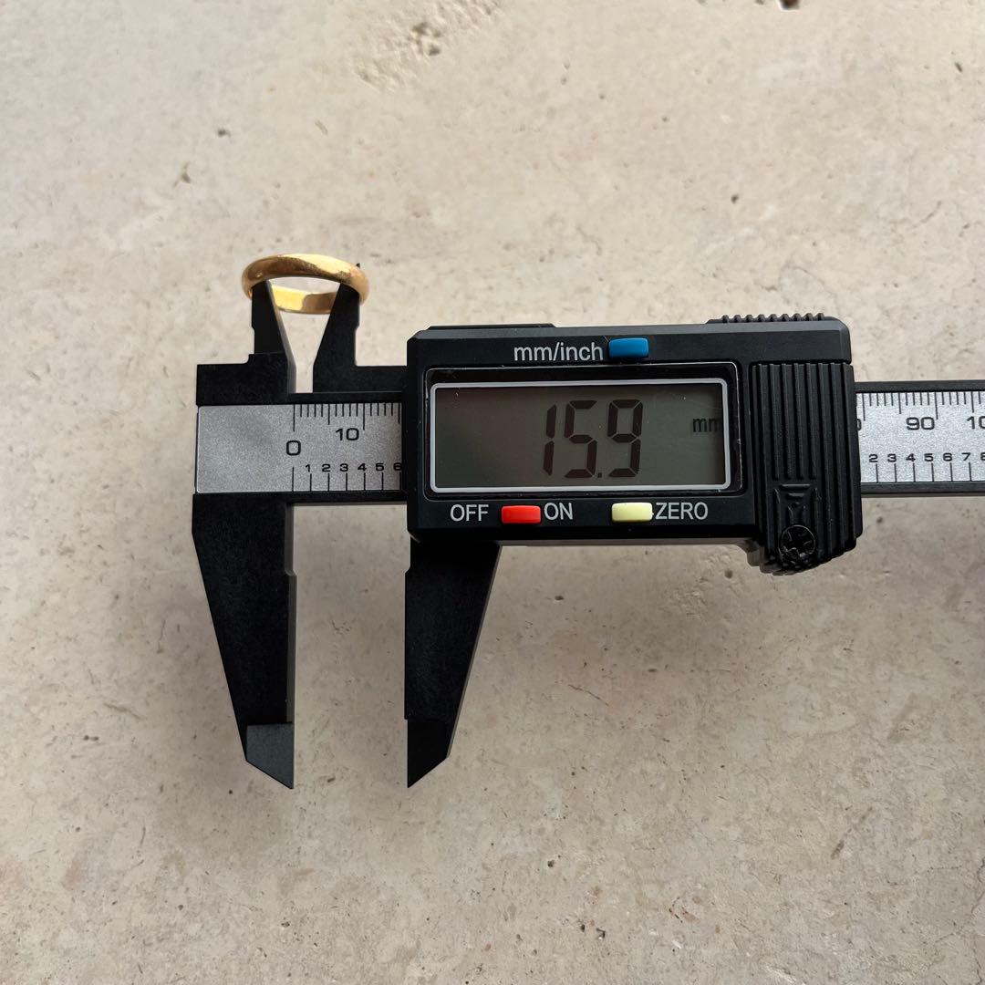 ゴールド リング 指輪 K18 18金 甲丸 かまぼこ 約10号 3.2g