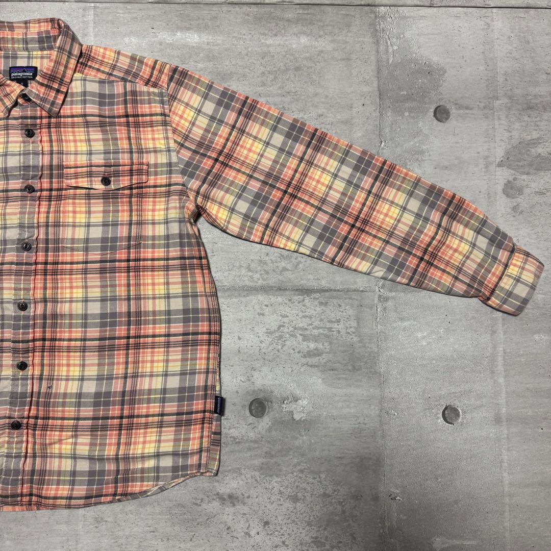 patagonia 20年製 フィヨルドフランネルシャツ ピンク ネルシャツ M
