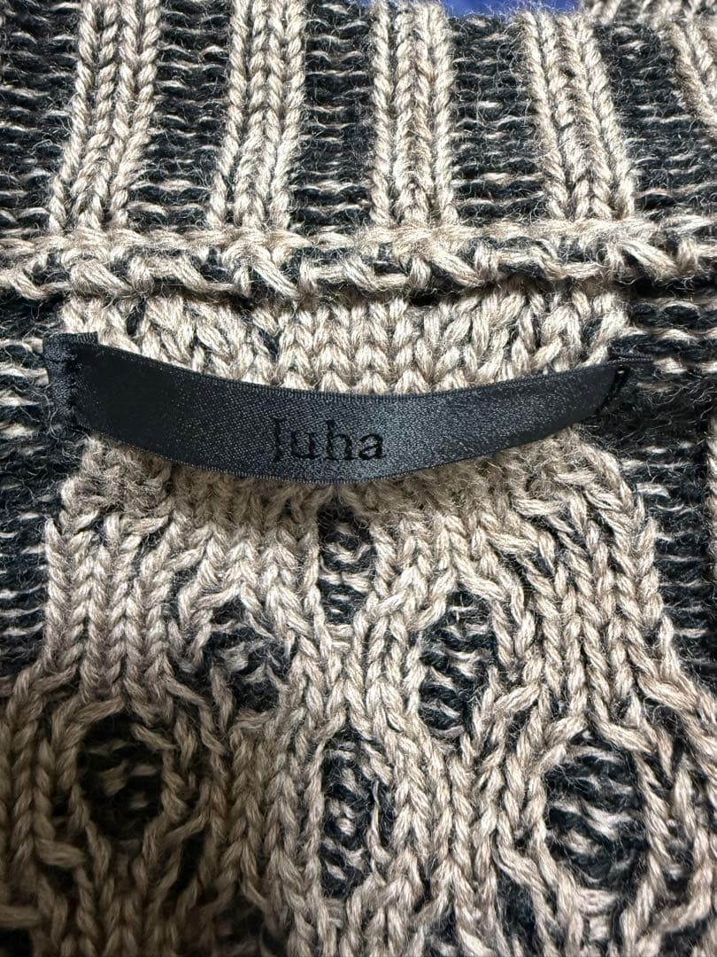 【Juha】 DUAL-TONE CABLE CARDIGAN