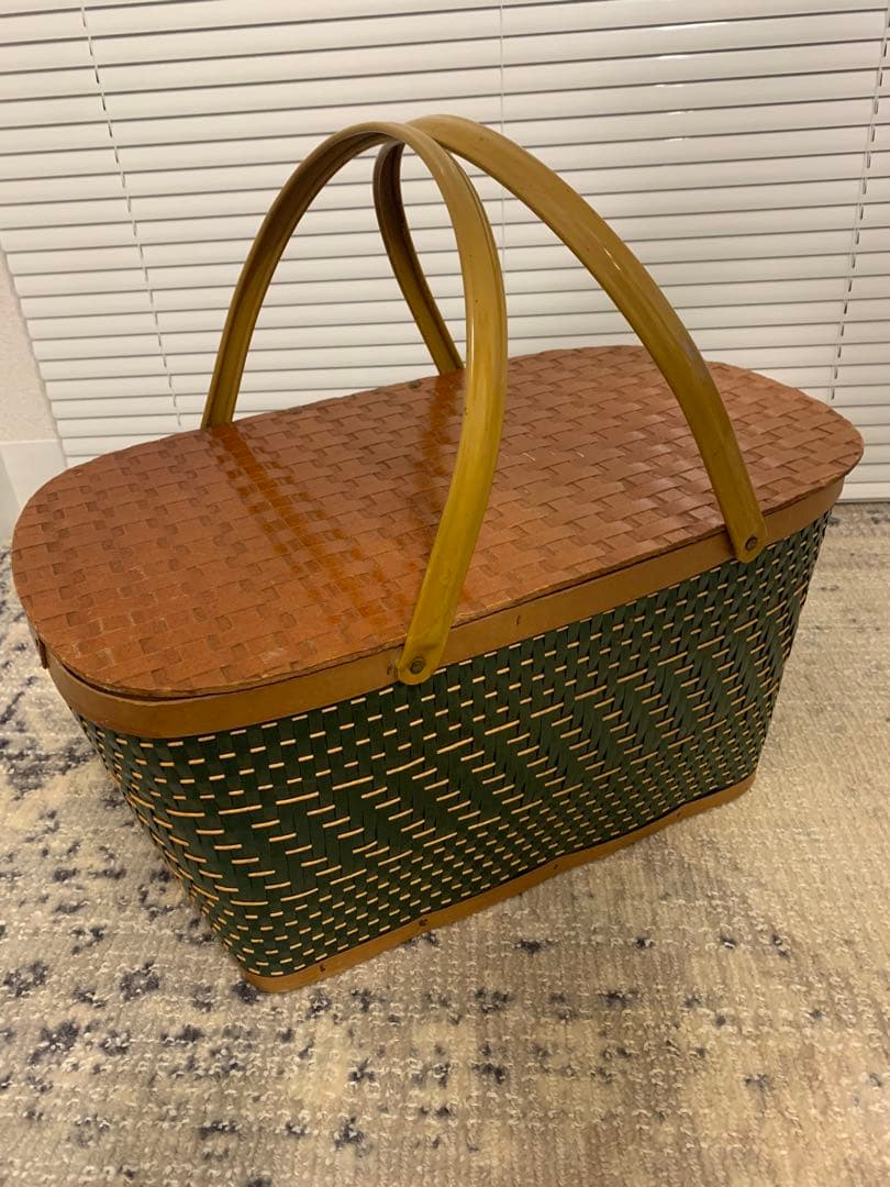 Burlington hawkeye ピクニックバスケット green Mサイズ