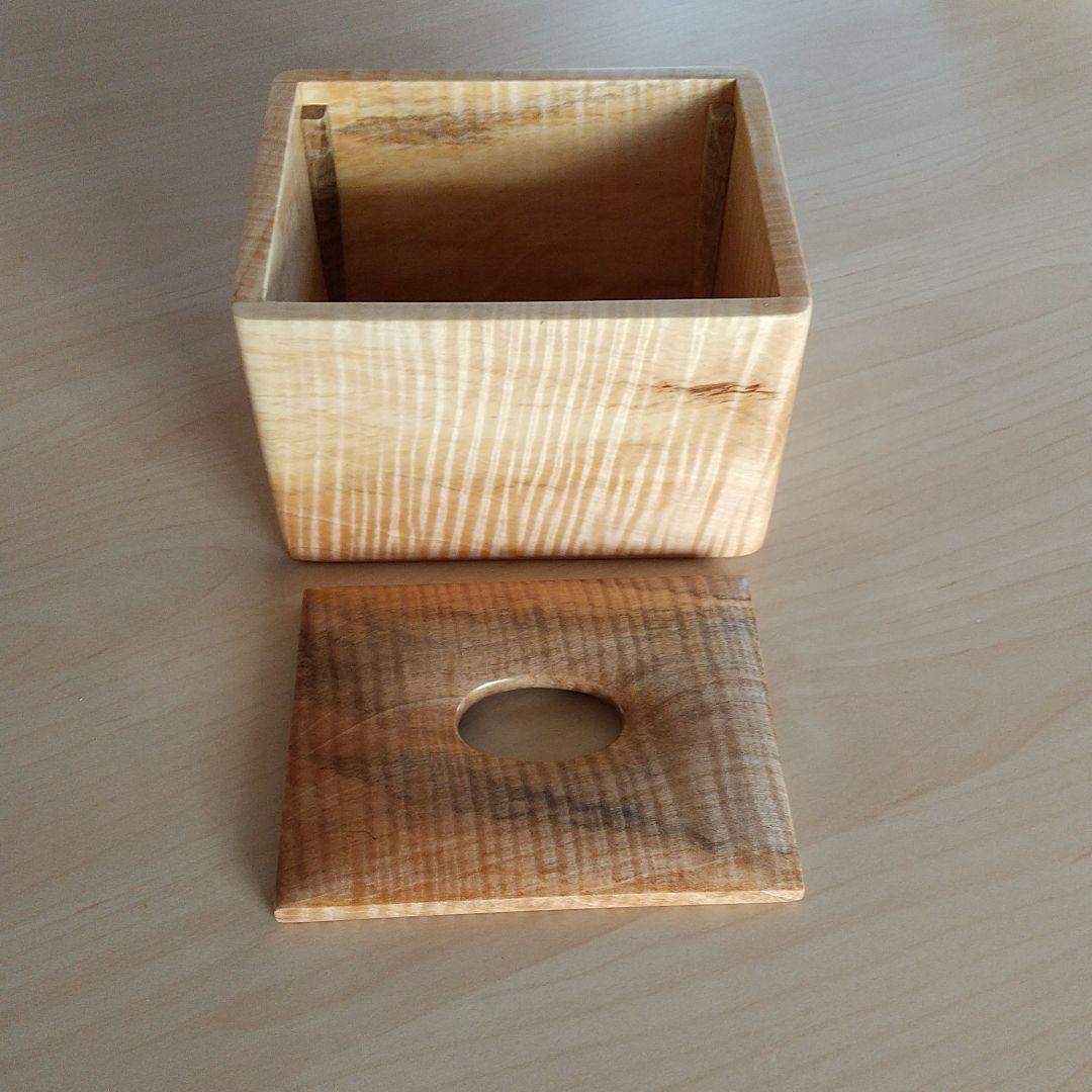 ティッシュボックス コンパクト トチ