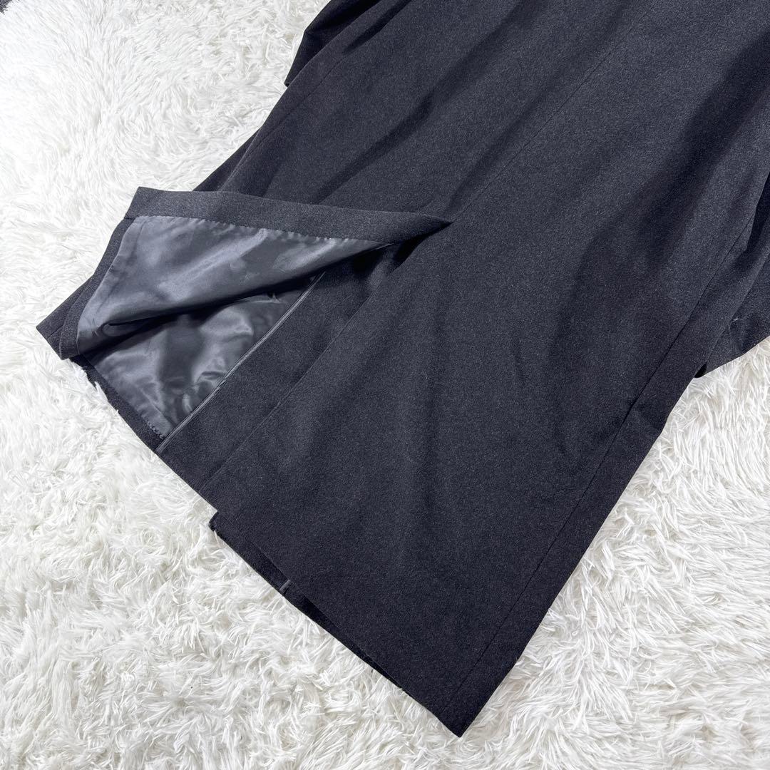 【大きいサイズ】ヴィンテージ カシミヤ100% ステンカラーコート AB8 美品