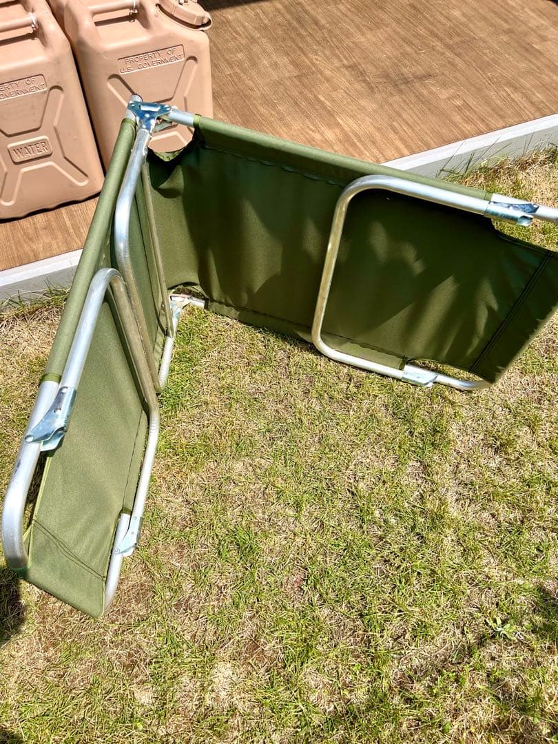 米軍放出未使用品 折りたたみ式コット 簡易ベッド アルミフレーム 軽量 ラスト