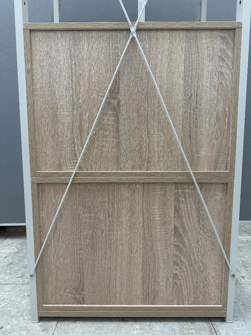 LOWYA　シェルフ　4段引き出し付き　ベージュ