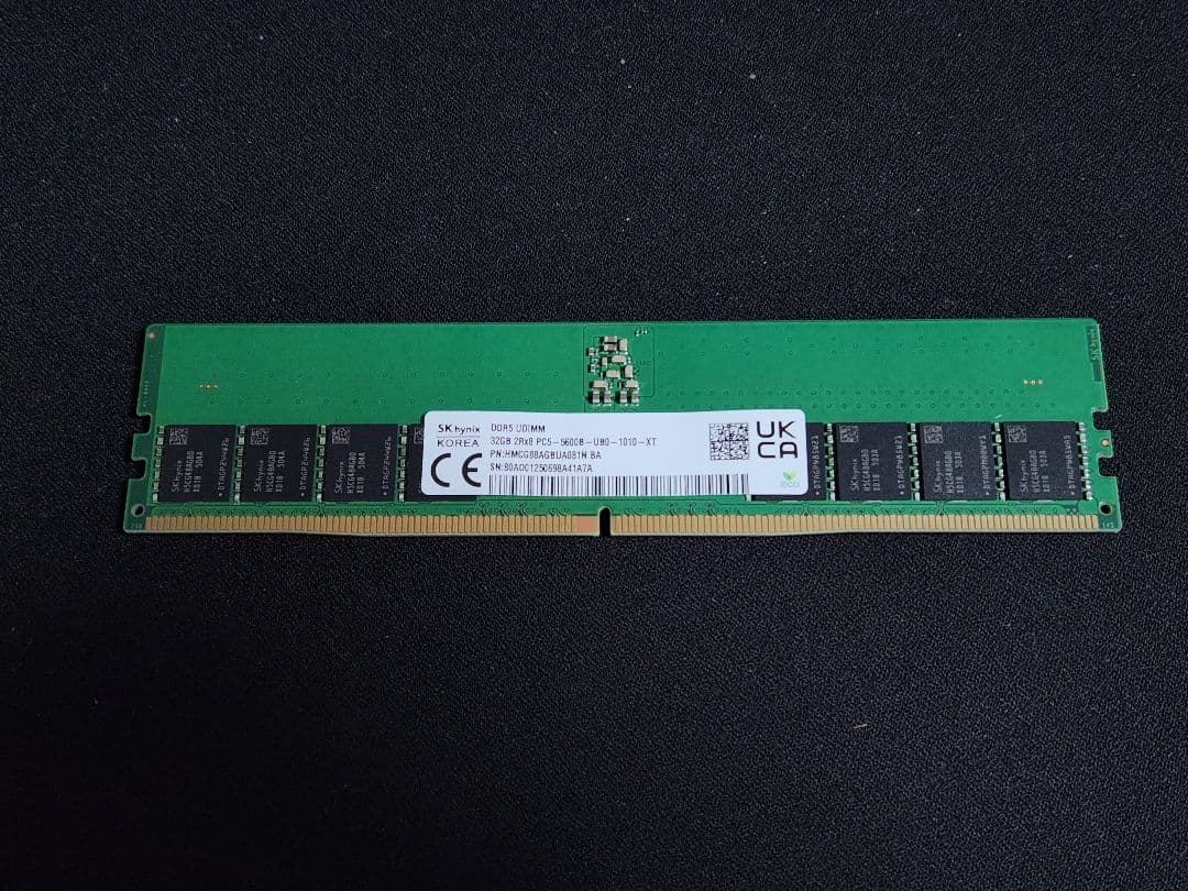 y*6様 SK hynix DDR5 32GB-5600Mhz メモリ