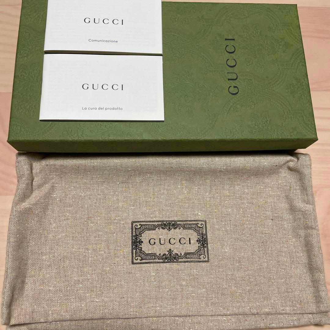 GUCCI 黒 レザー 長財布 GGロゴ
