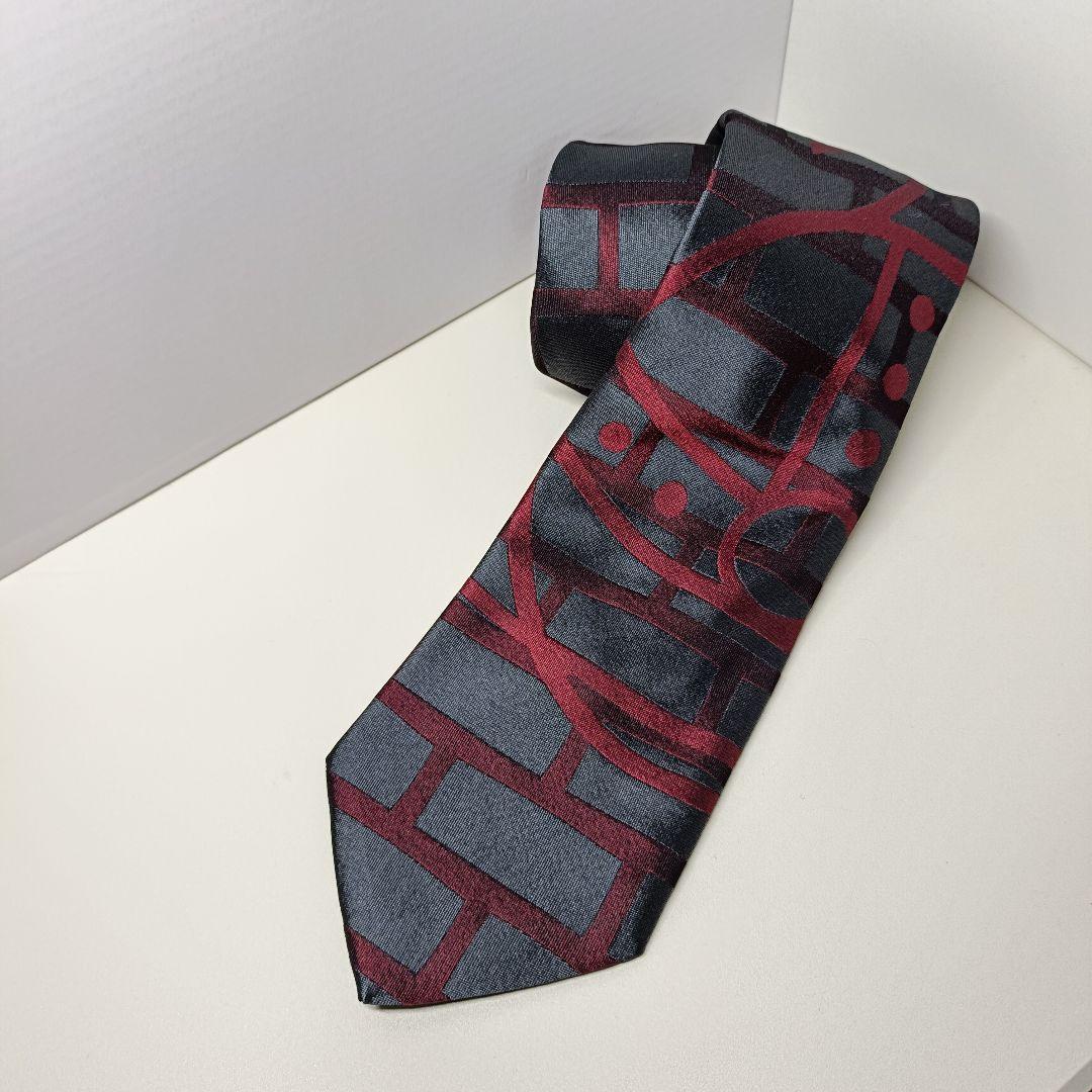 【美品】Vivienne Westwood ネクタイ グレーと赤
