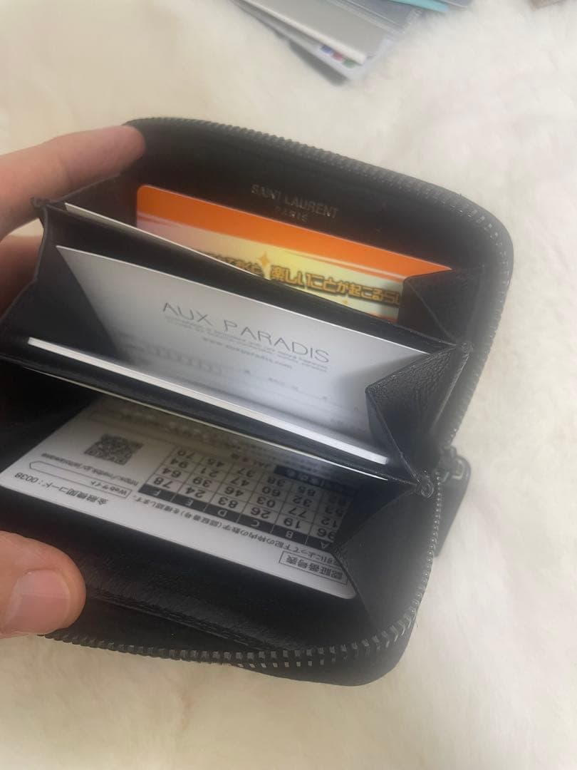 ✨極美品　付属品完備✨　サンローラン　小銭入れ　ケース　クロコ　カサンドラ