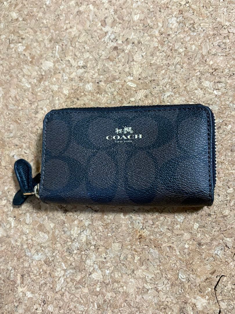 【kaz】COACH ダークブラウン　レザー ケース