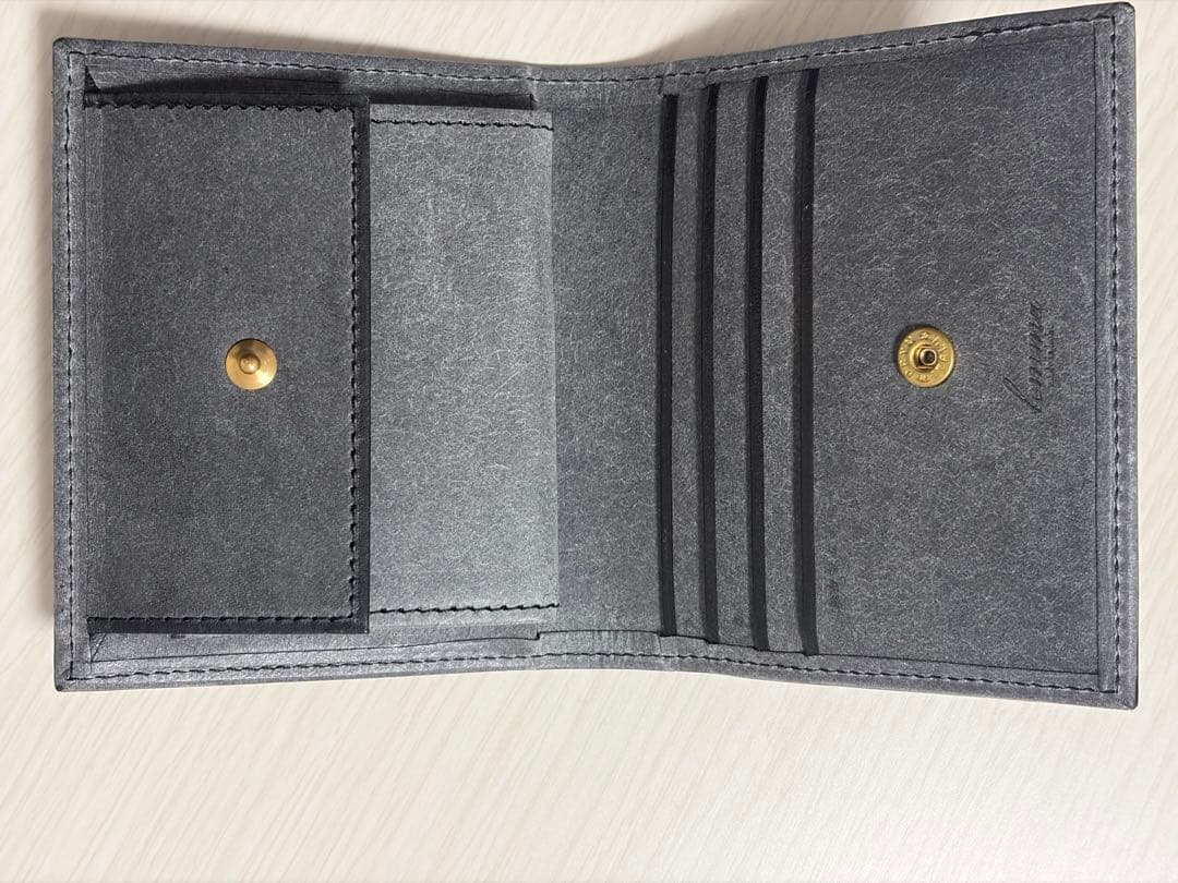 [ろん]コンパクト財布、レンマ、マリスコ、ブラック