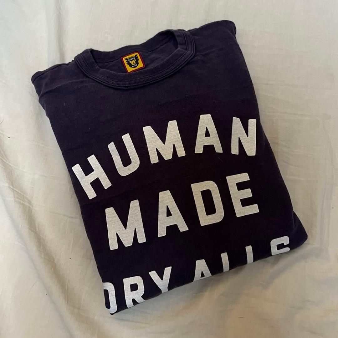 humanmade ロンT 紺 Lサイズ