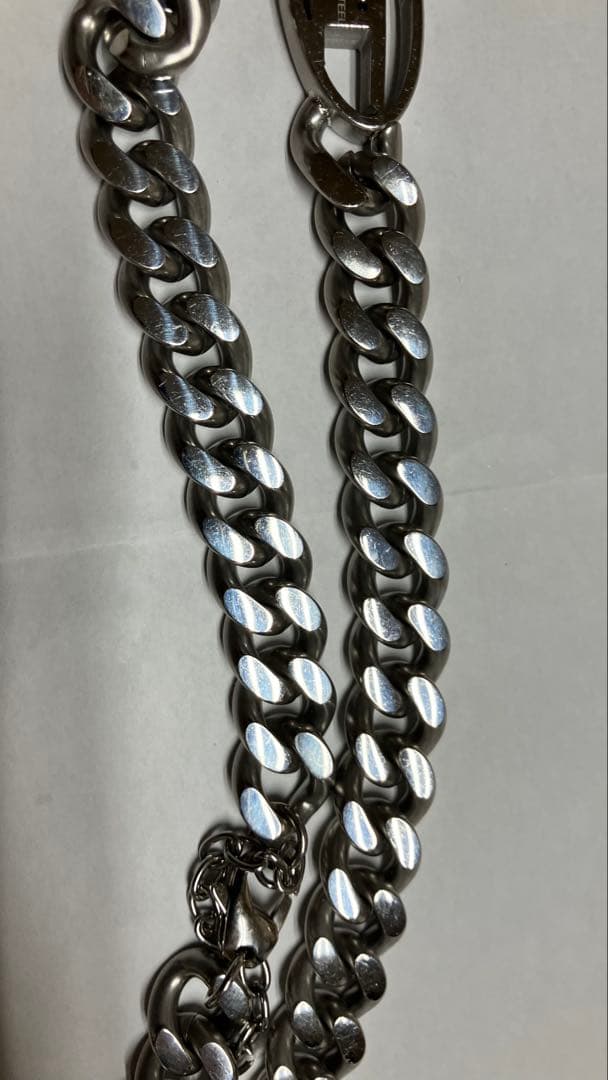 DIESEL チェーンネックレス シルバー