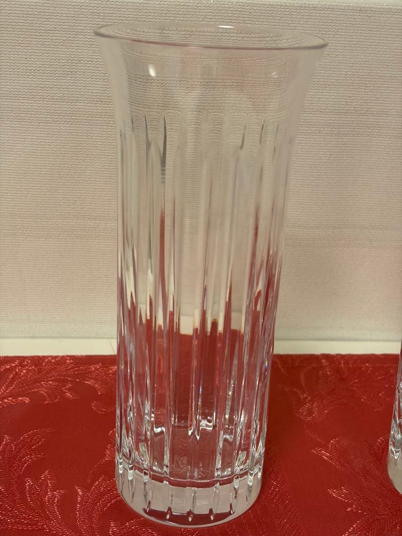 バカラ ベース　花瓶 フローラベース　 オルガン グレイン ビゾー