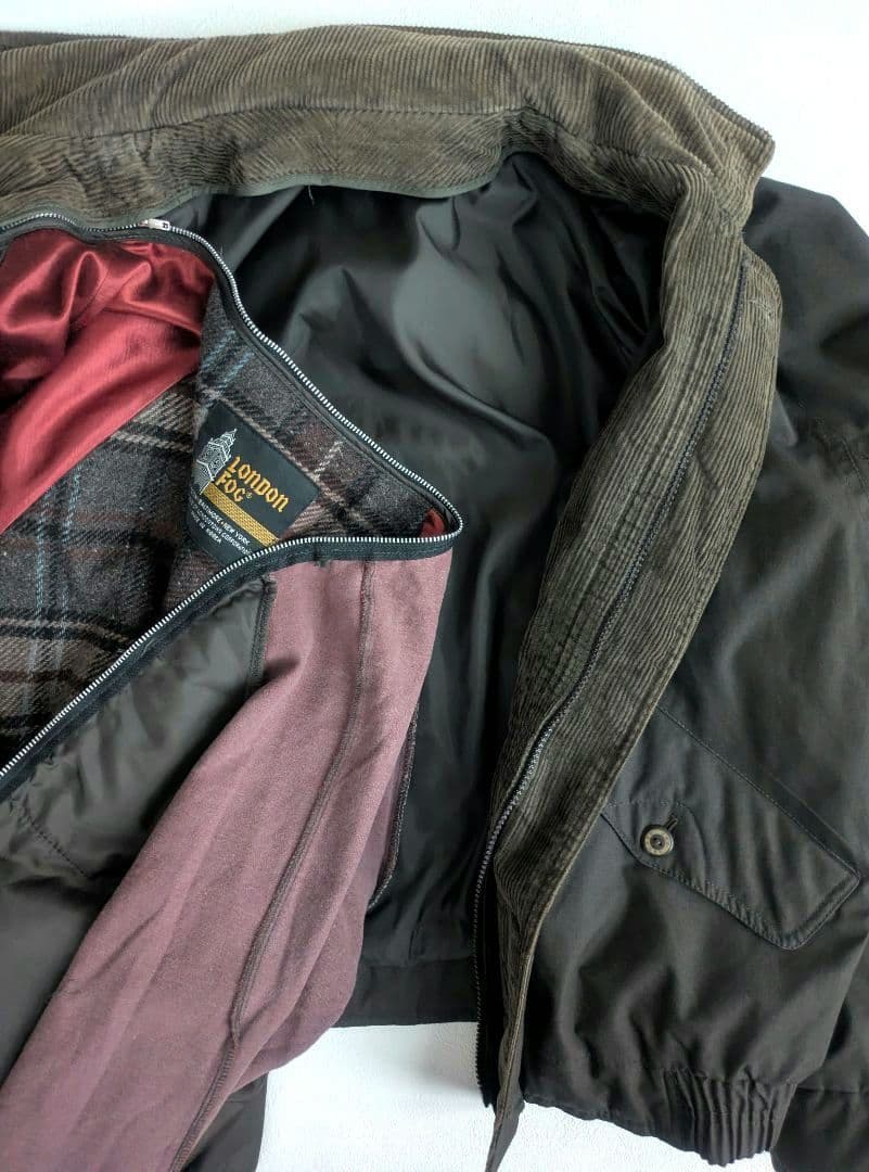 【状態◎】80s London fog スイングトップ L 襟コーデュロイ 短丈