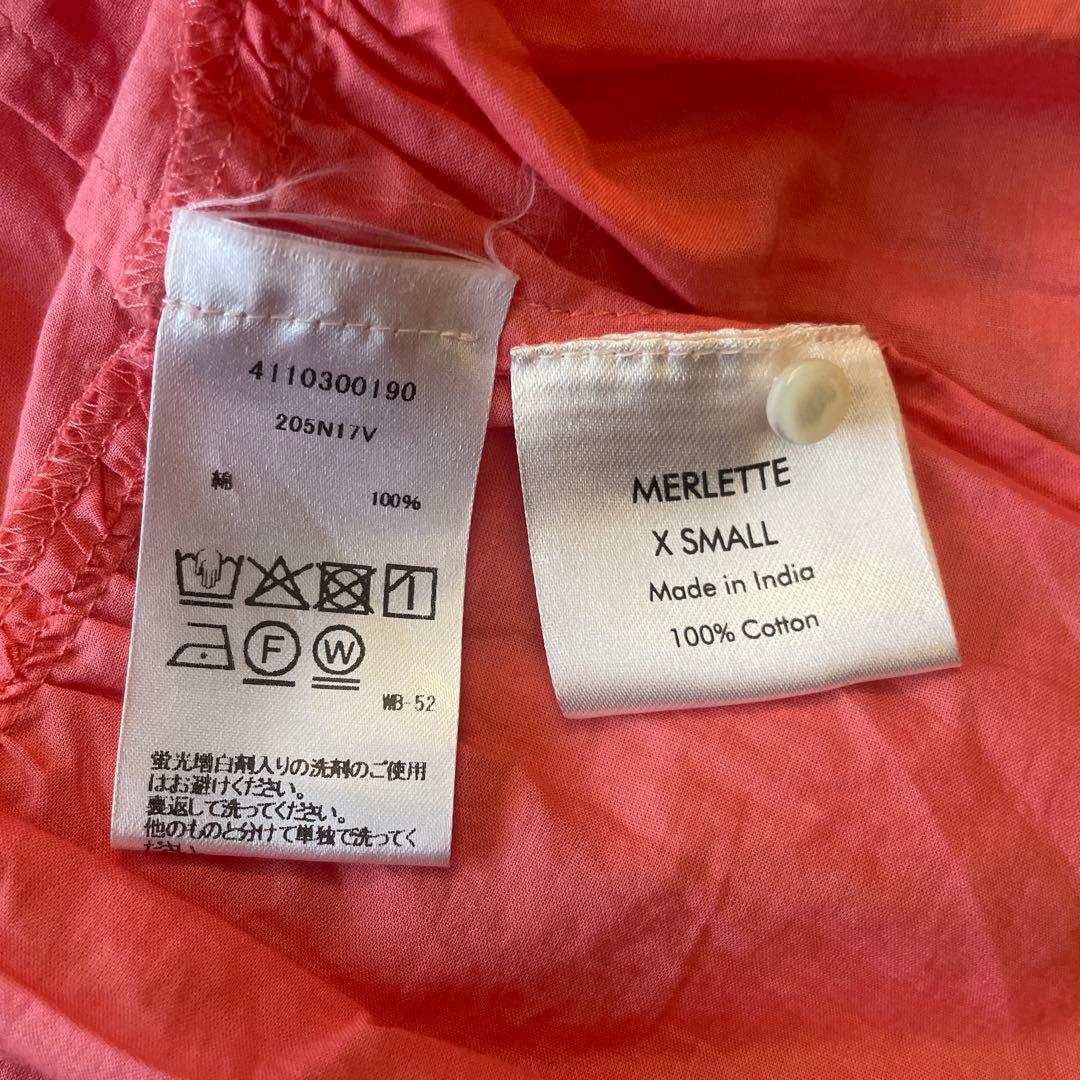 ロンハーマン購入　Merlette ピンク ティアードワンピース XSマーレット