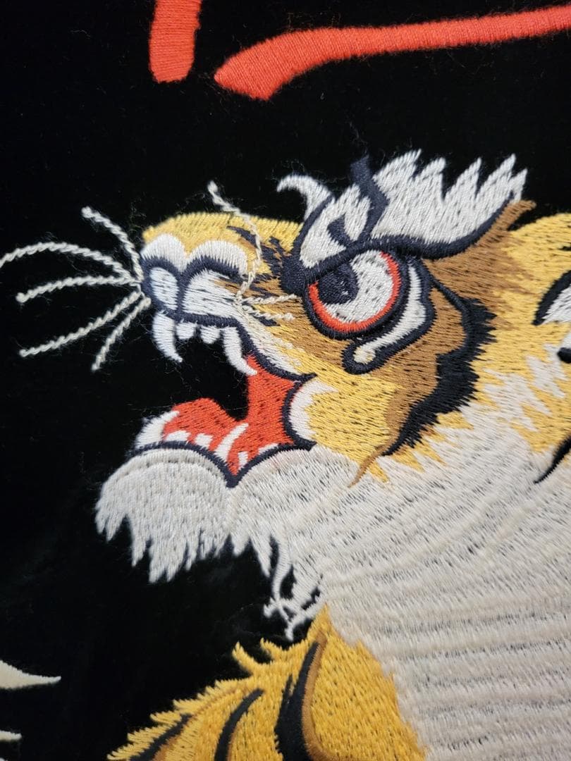 50'sライク刺繍ベロアリバーシブルスカジャン●サイズXXL●（商品番号4964