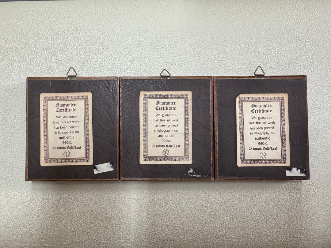 アンティーク　ヴィンテージ　飾物　置物　オブジェ　ORO FOGLIA 3点