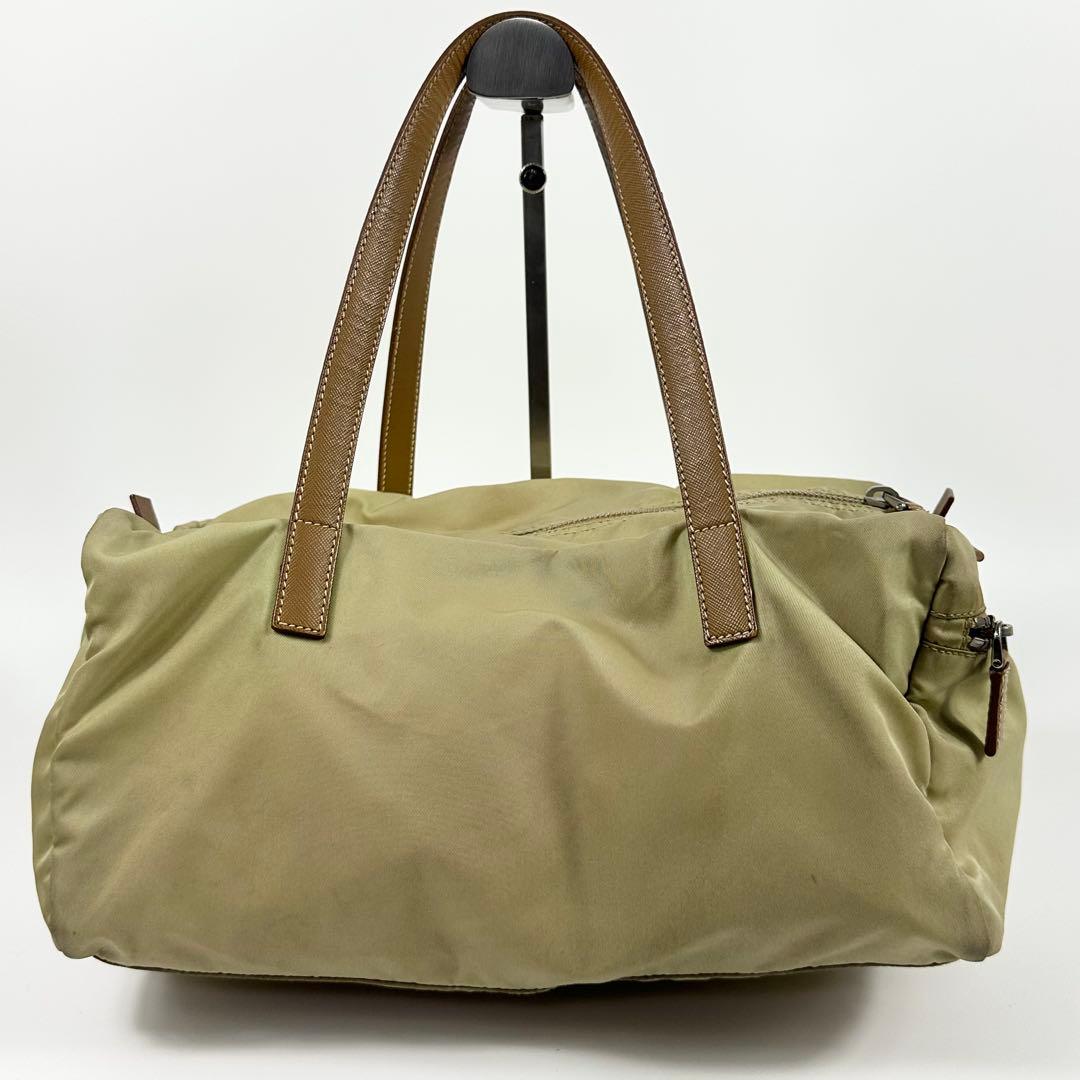 PRADA ナイロン ボストンバッグ ベージュ archive