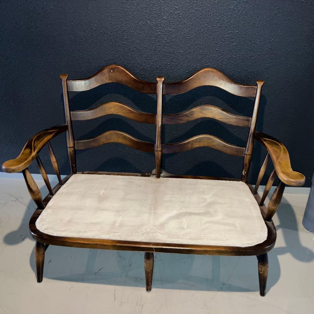 飛騨産業 乗鞍 ダイニングセット5点　ソファ　テーブル　オットマン　チェア