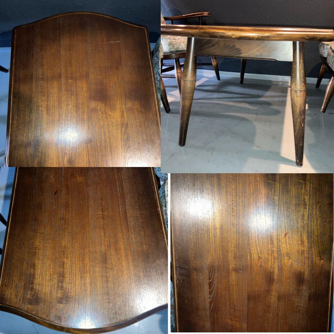 飛騨産業 乗鞍 ダイニングセット5点　ソファ　テーブル　オットマン　チェア