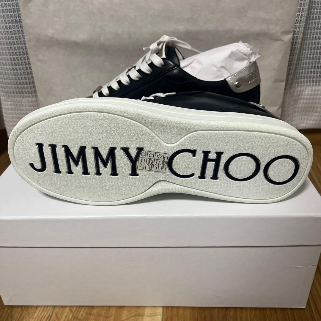 JIMMY CHOO ブラック/シルバー スニーカー　レザー　新品！
