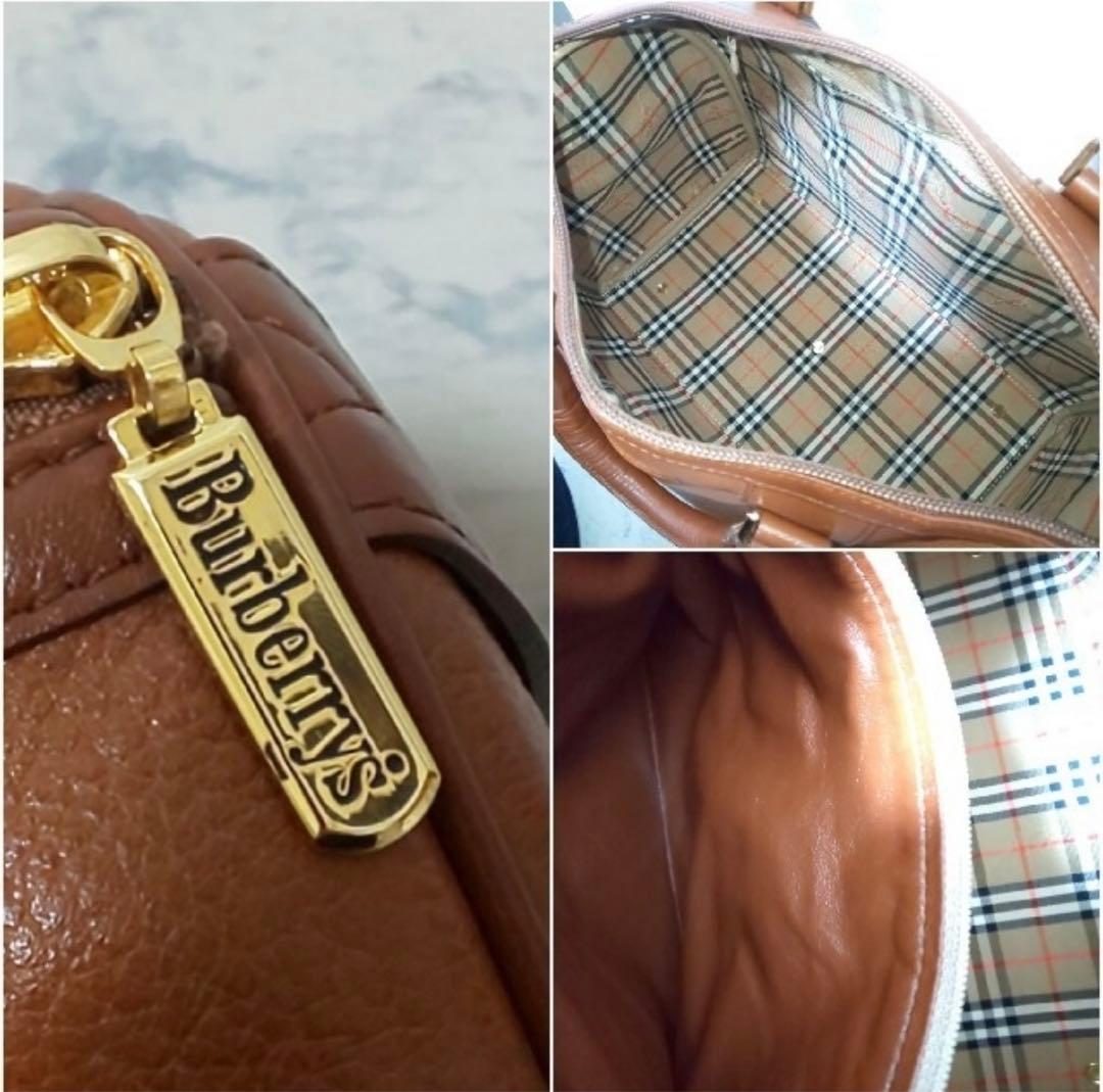 ［特別値下］Burberrys ミニボストンバッグ ブラウン