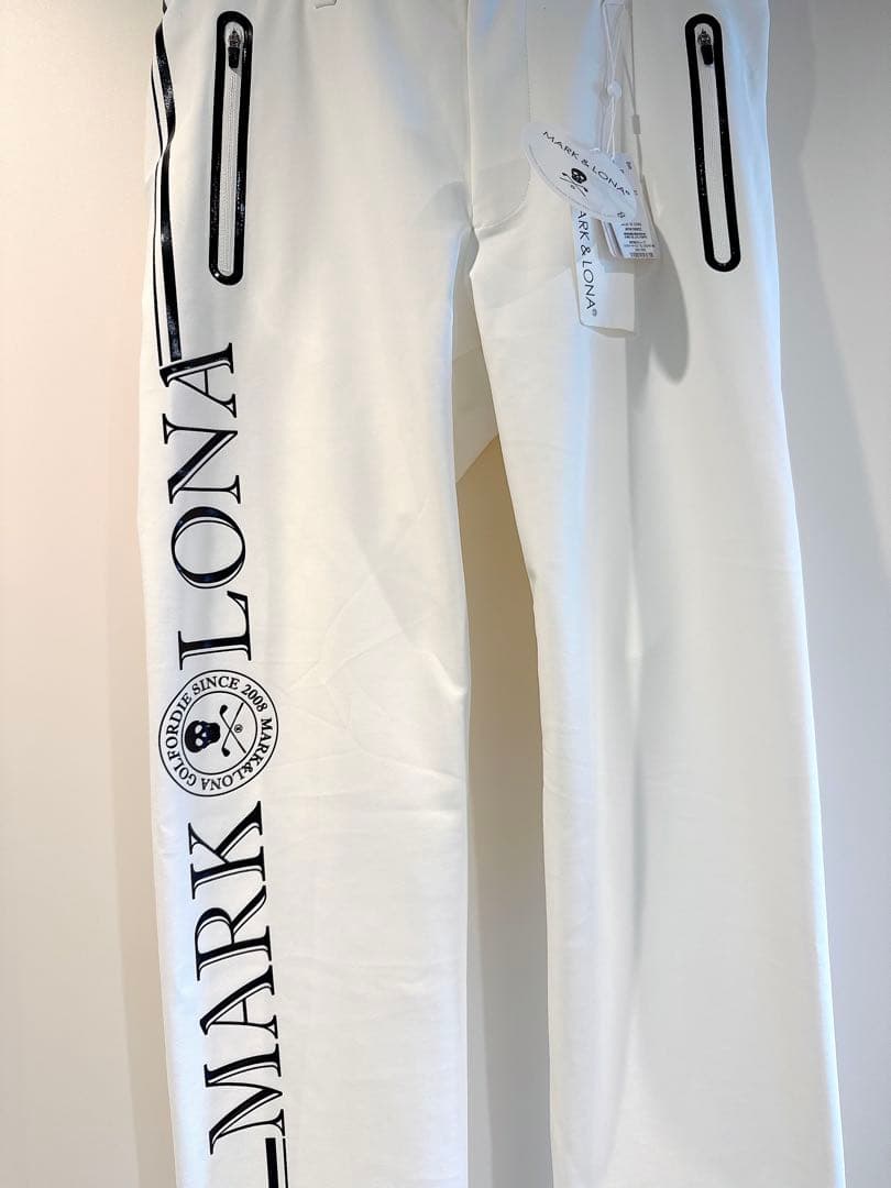 新品 ✨ MARK&LONA ジャージー マーク＆ロナ パンツ ボトムス 白