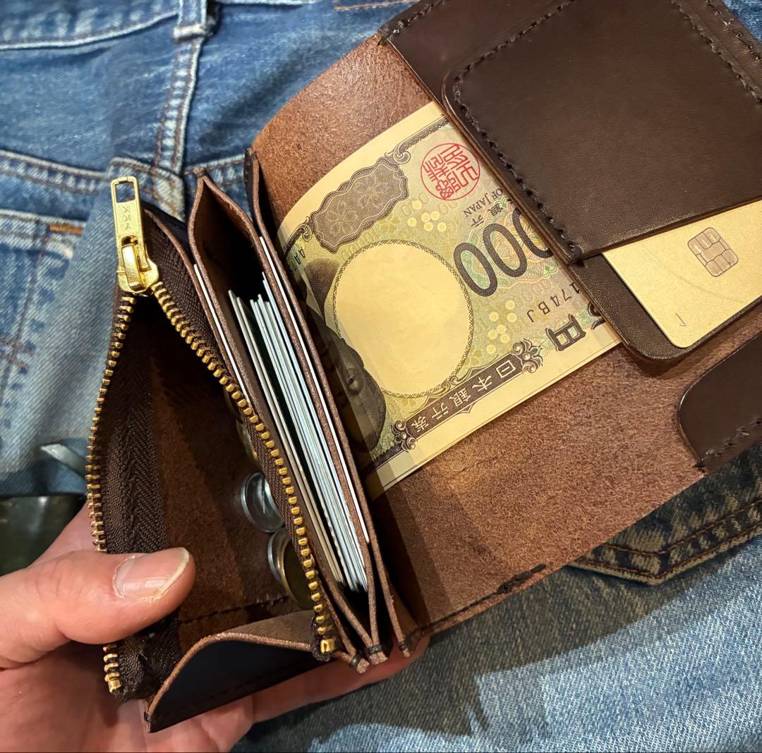 トラッカーウォレット　ミドル　イタリアンレザー　ブルガロ　アポロコンチョ