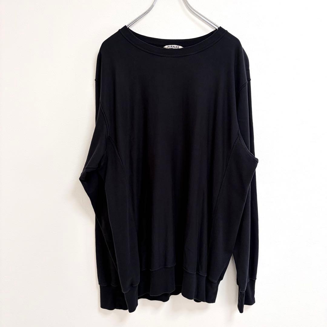【超人気25SS】オーラリー ELASTIC HIGH GAUGE SWEAT