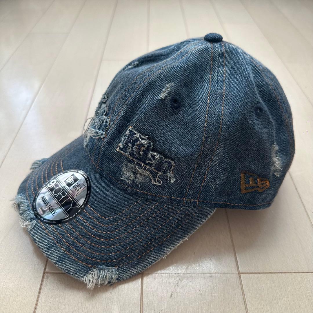 Matin Kim ニューエラ コラボ ダメージデニムキャップ 韓国 日本未発売
