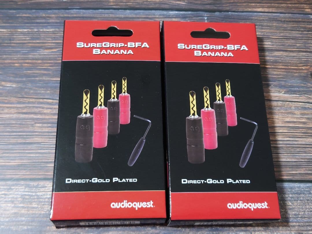 2セット audioquest SureGrip BFA バナナプラグ