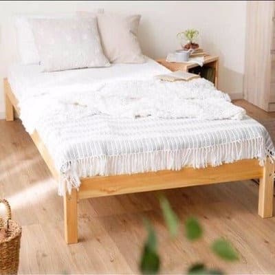 【最安値！送料無料！】天然木 ナチュラル☆シングルベッドフレーム