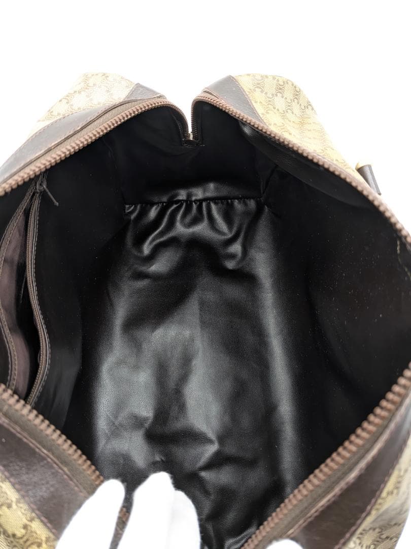 良品✨ セリーヌ ボストンバッグ マカダム PVC ベージュ 0RL