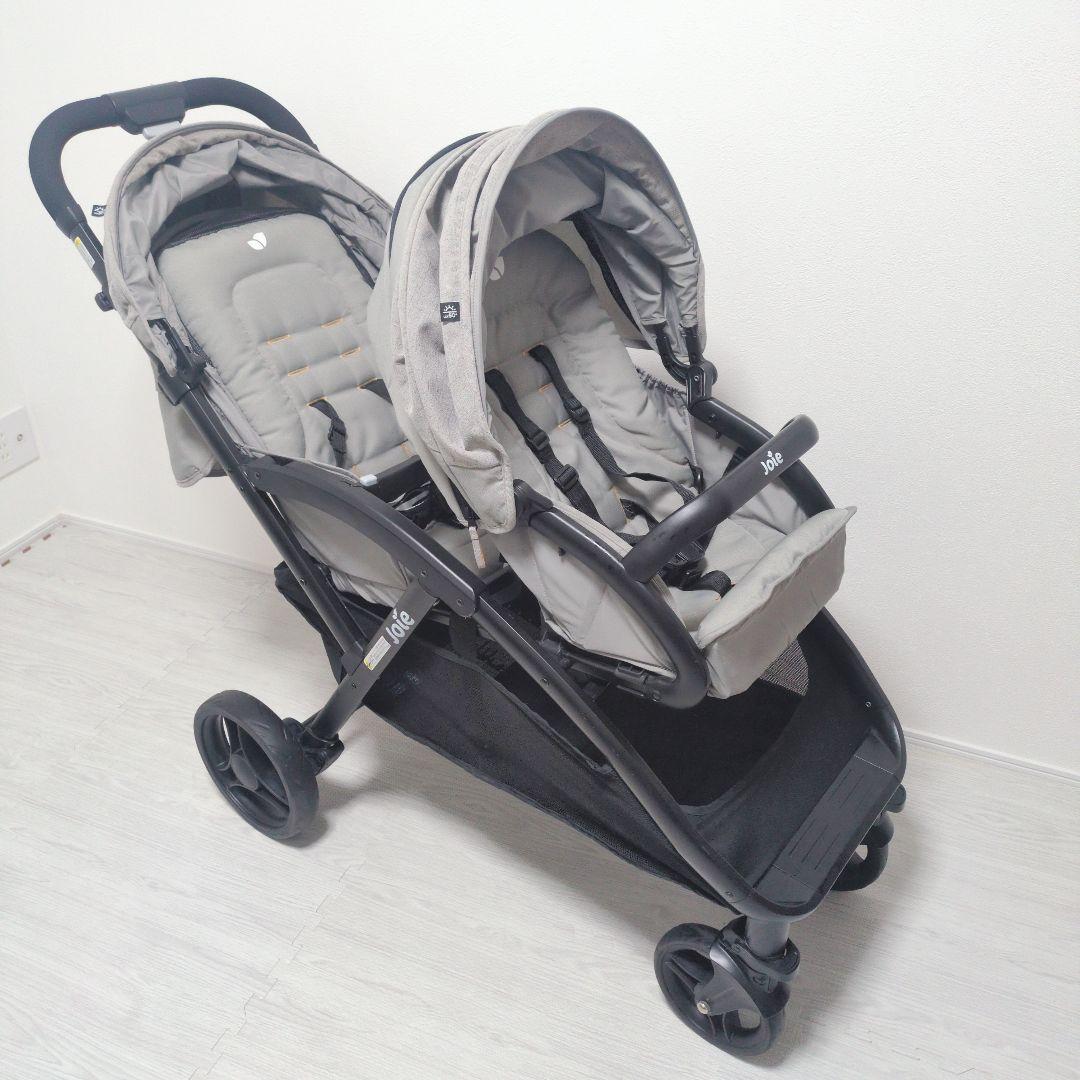 ✨️美品✨️Joie ジョイー 2人乗りベビーカー エヴァライトデュオ グレー