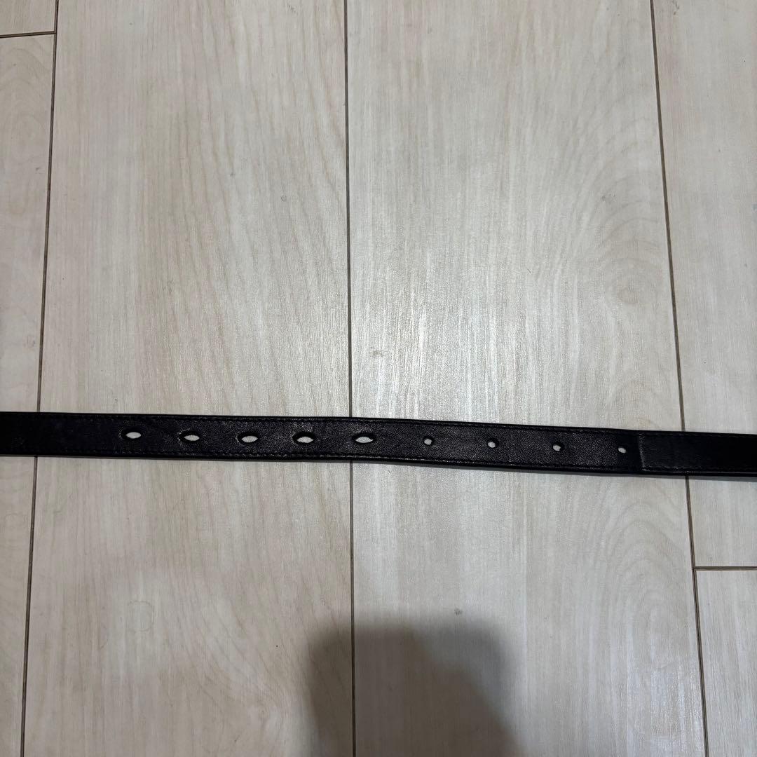 J&Mデヴィッドソン　ウェスタンベルト　ブラックレザーベルト 銀色バックル