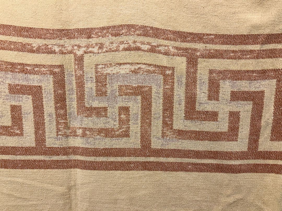 1920s 30s ビンテージ ナバホ 連続 卍 スワスティカ ラグ