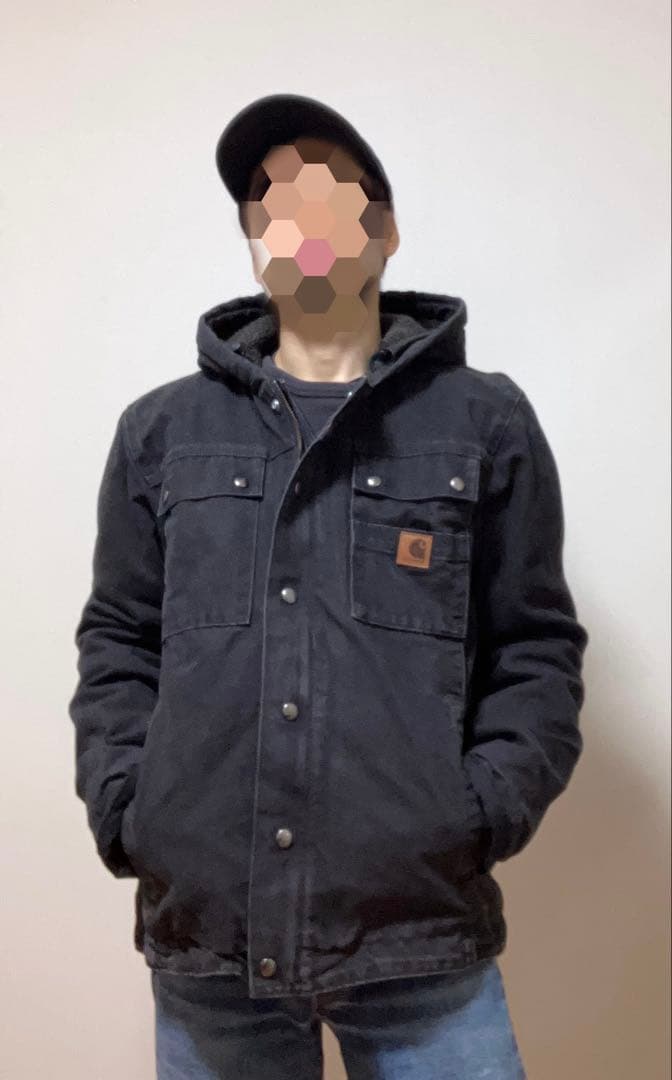 美品！Carhartt バートレットジャケット ブラック コート J284